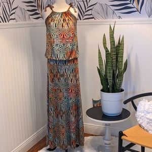 Veronica M Printed Maxi Dress